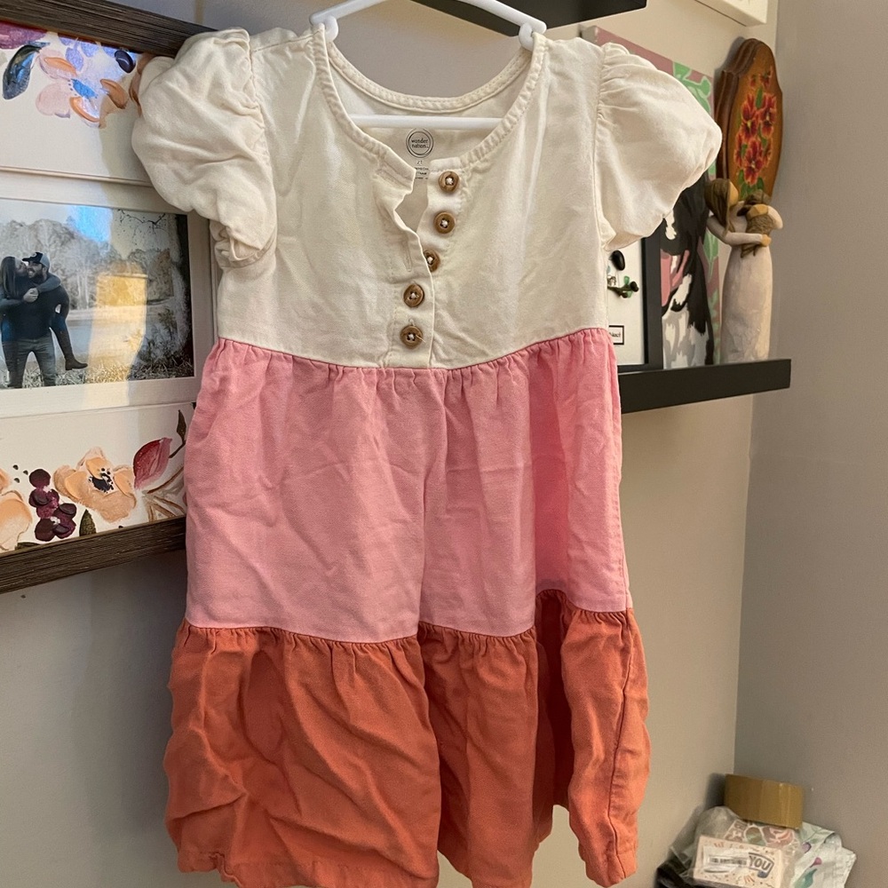 Wonder Nation Pink and Orange Dress